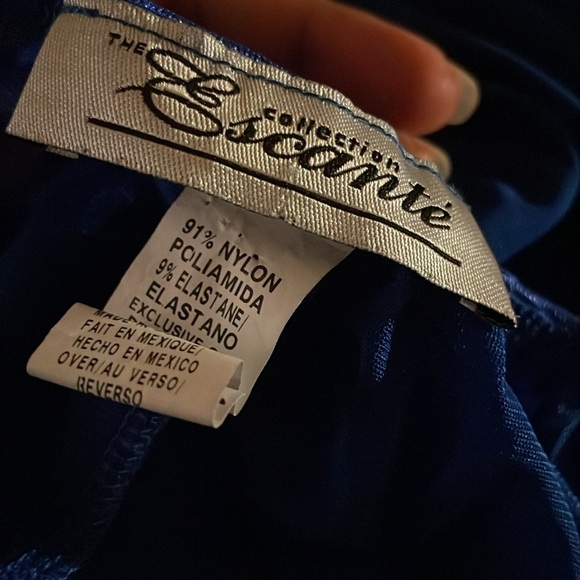 Blue Lace Halter Babydoll - Picture 3 of 3